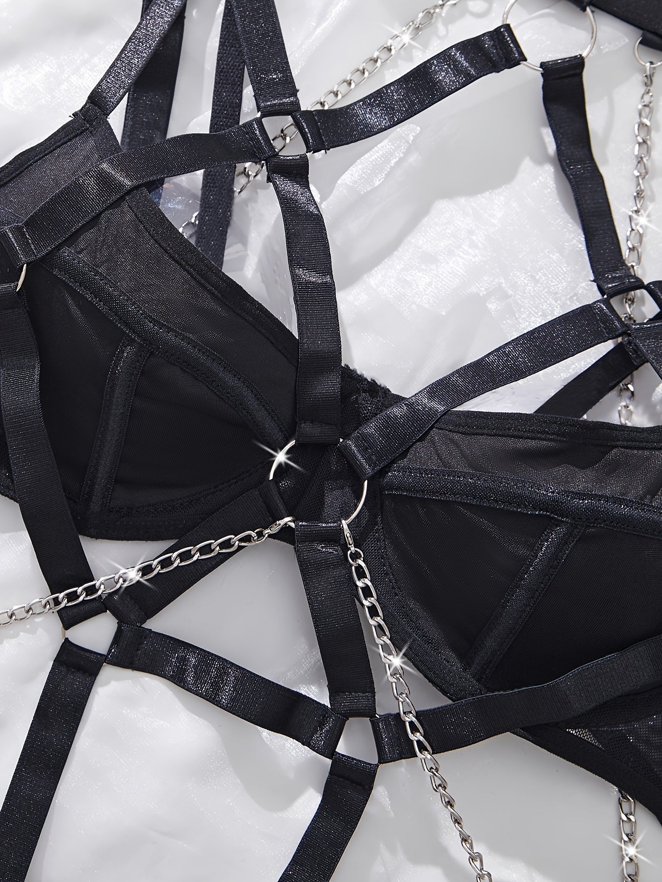 Seductive Women's Lace Lingerie Set for Romantic Occasions