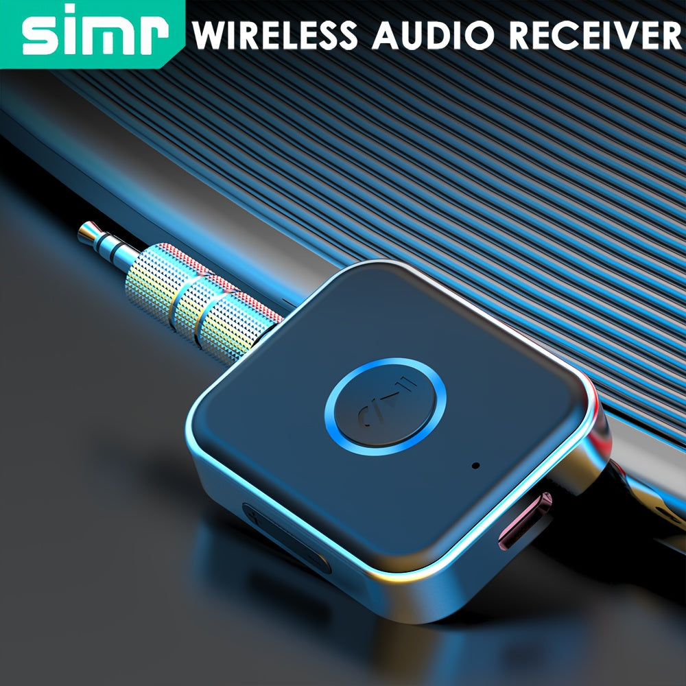Wireless Audio Receiver Portable AUX Adapter Hands-Free for Car Home Stereo