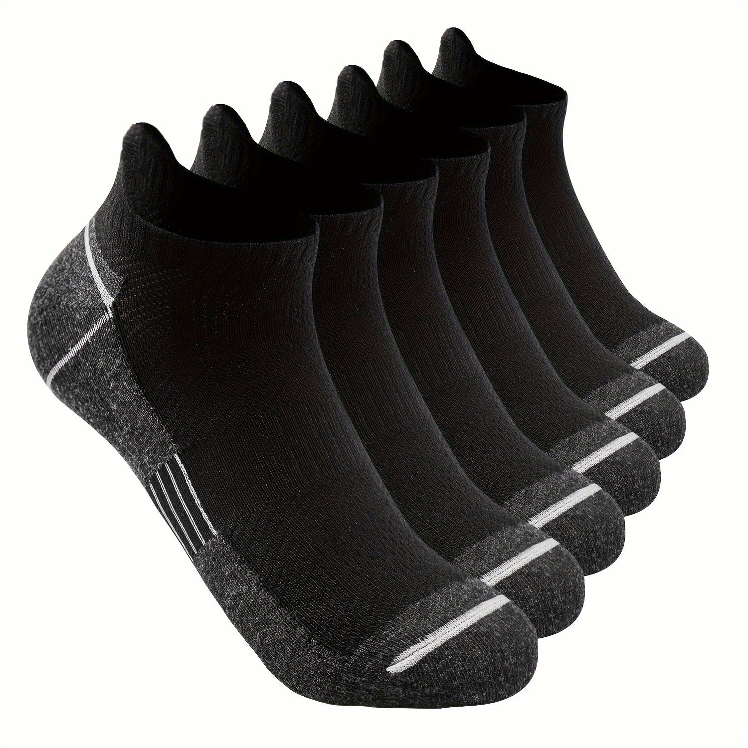 6 AceFine erkaklar uchun sport paypoqlari, nafas oladigan to'r, namni so'rish, qulay moslashuv, yorqin ranglar, polyester/spandeks aralashmasi, yugurish va sport uchun ajoyib