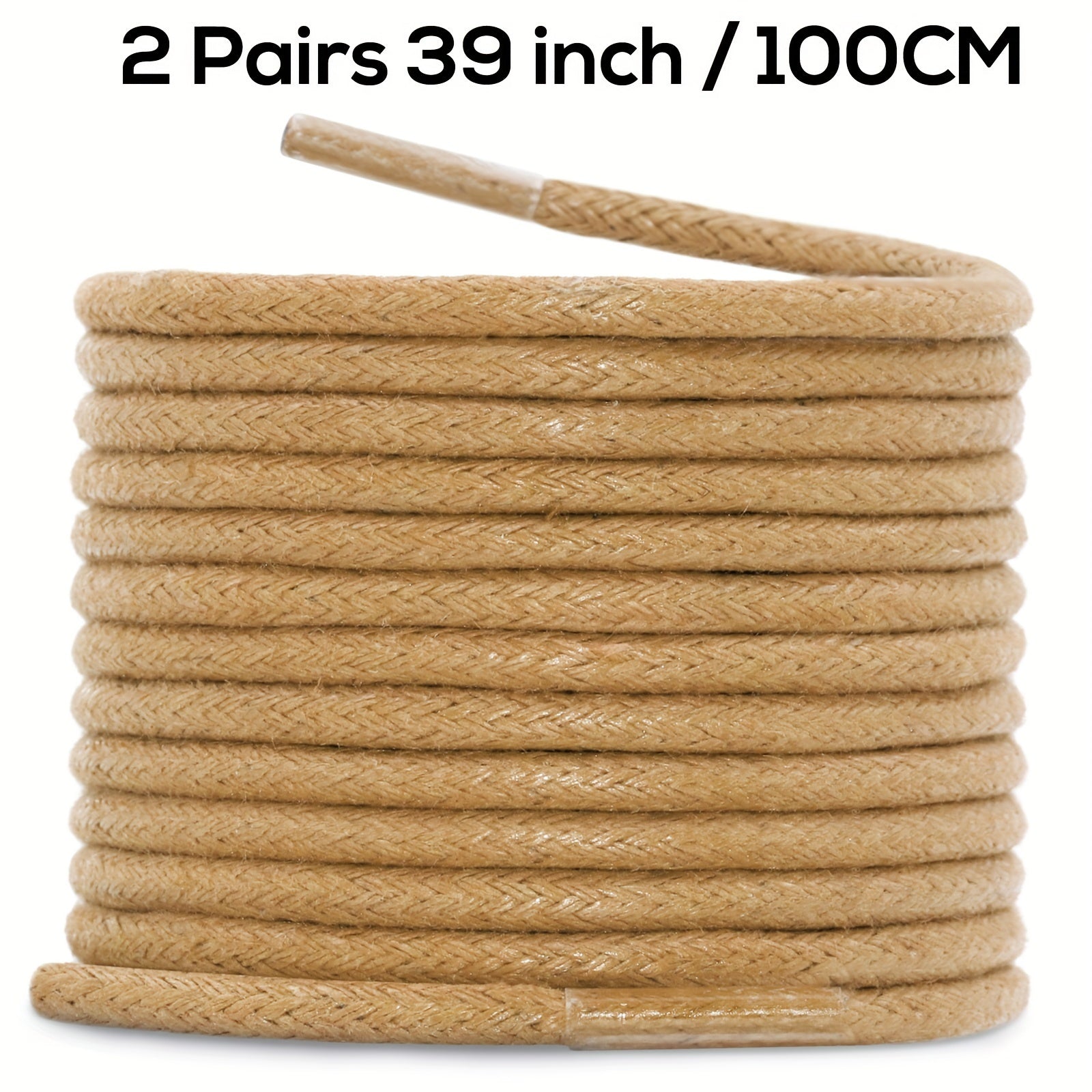 Unisex Waxed Shoelaces 0.25cm Thick Round Replacement Multi-Coloured 4 Pairs
