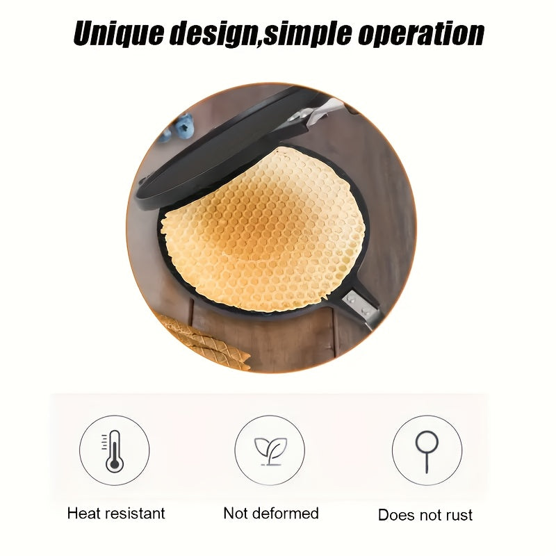 Делукс вафельница для мороженого и вафель - Легкое извлечение, прочная посуда для выпечки с термостойкой ручкой для домашней выпечки.