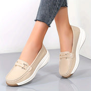 Zapatos planos tipo Mary Jane con cubierta de imitación para mujer, con borlas y diseño sin cordones