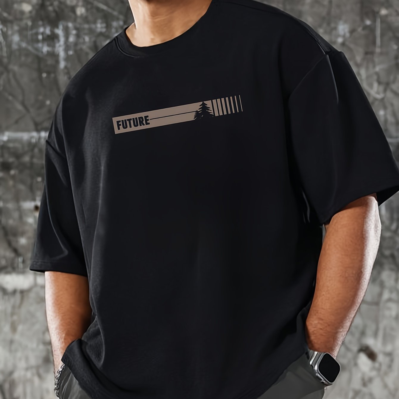 Футболка с коротким рукавом для мужчин большого размера с принтом и узором для активного отдыха и спорта на свежем воздухе, большой и высокий рост