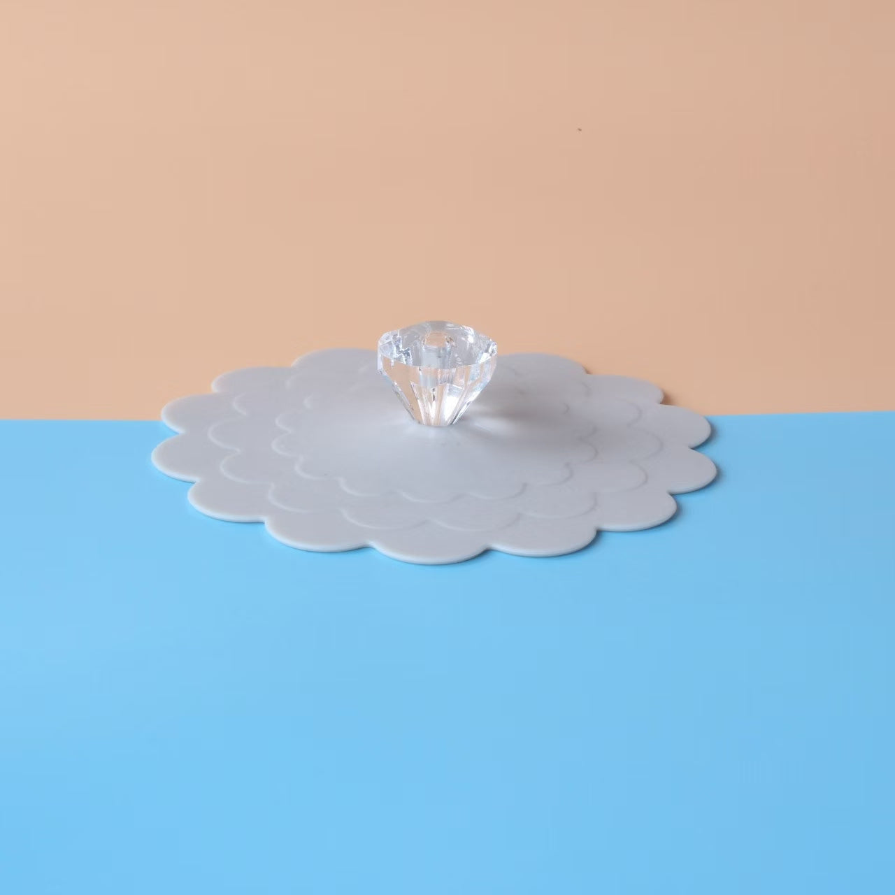 Silicone Cartoon Cup Lid for Mason Jars Cans and Bottles Blue Gray Pink Reusable Dust-Proof