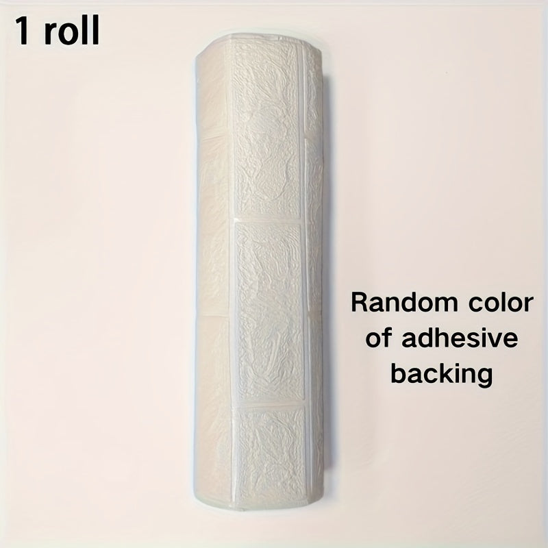 3D g'isht devor qoplamasi stikerlari, suv o'tkazmaydigan, zamonaviy ko'pik teksturasi, yotoqxona va uy bezaklari uchun