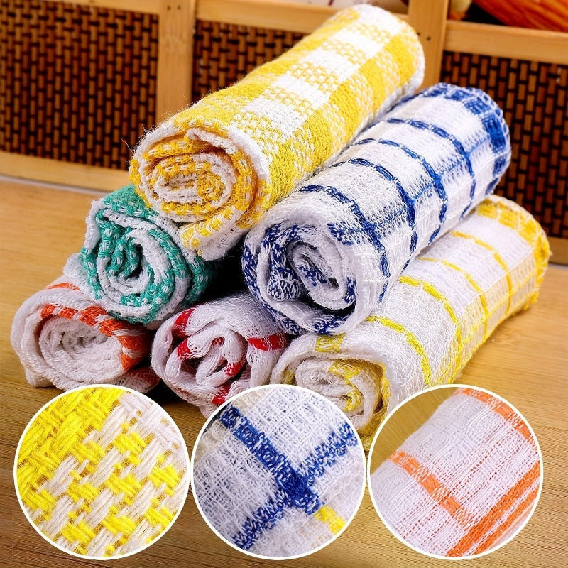 10x5 Waffle Weave Kitchen Towels Quick-Dry Super Absorbent Multipurpose Dish Cloths
