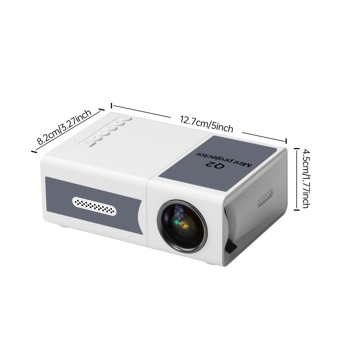Portable LCD Projector for Home Theater with 1080P Support and USB