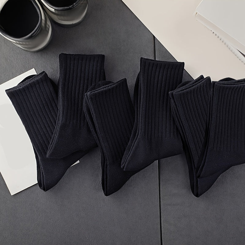 Men's Casual Business Socks Breathable Sweat-Absorbing Anti-Odor Crew Summer