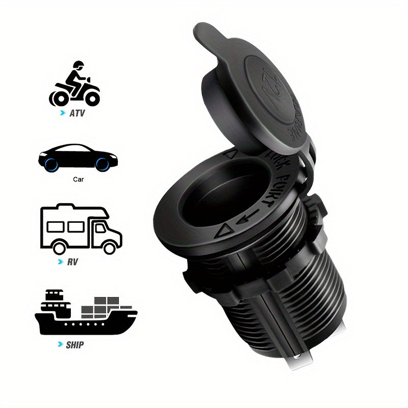 12V Vehicle Cigarette Lighter Socket Power Outlet for Cars Boats and More