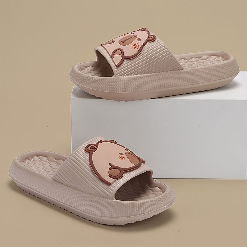 Ayollar uchun multfilm quyonli EVA och oyoqli yopiladigan yozgi poyabzal