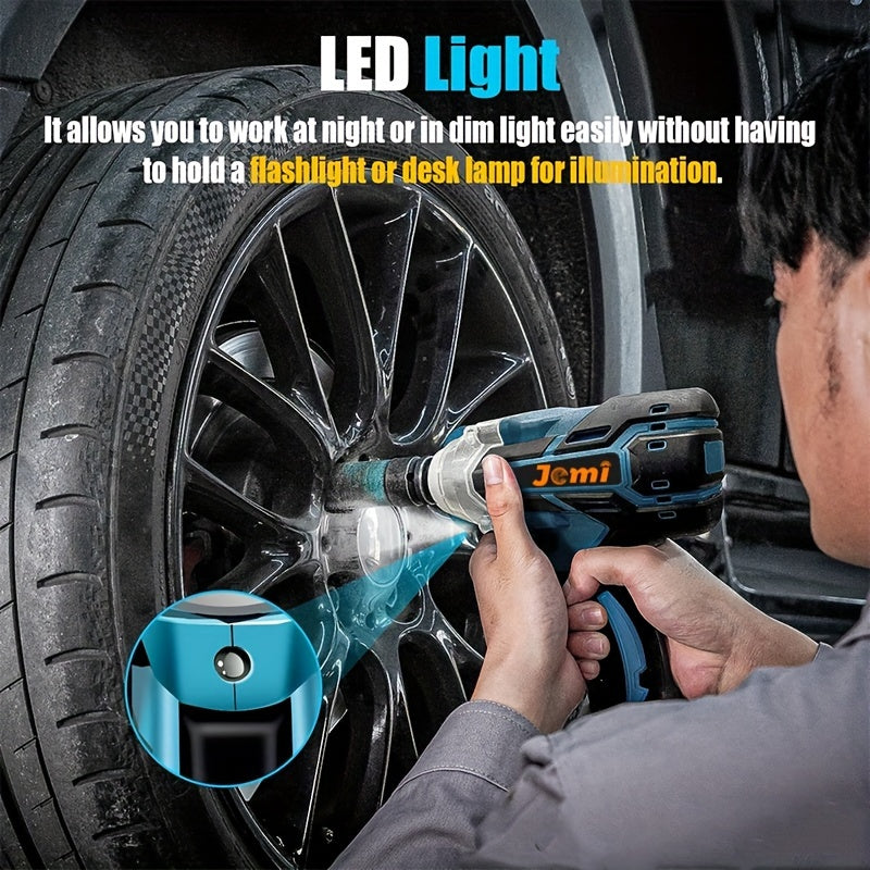 21V Brushless Cordless Impact Wrench with Variable Speed and High Torque