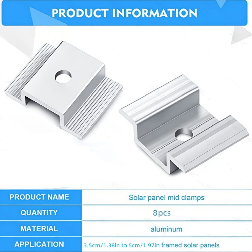 12-комплект солнечных панелей зажимы из проводящего металла для крепления на солнечную и ветровую энергию
