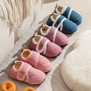 Zapatos de casa para niñas, antideslizantes, de algodón, cálidos, ligeros y casuales para otoño e invierno