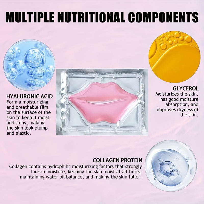Women Collagen Lip Masks Pack of 20 Moisturizing and Rejuvenating