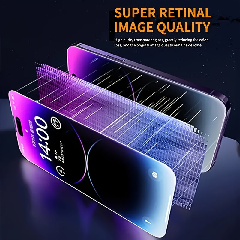 3pcs protectores de pantalla de vidrio templado para iPhone 13 13 Pro 13 Pro Max antideslizante y resistente a roturas