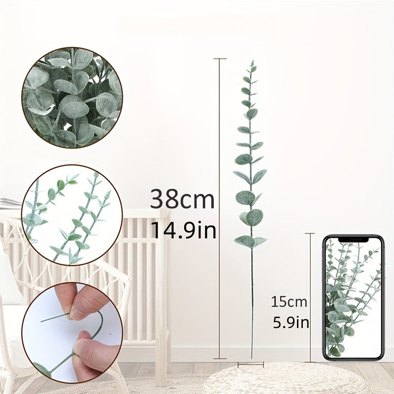 Artificial Eucalyptus Leaf Branches for Home Garden Wedding Decor