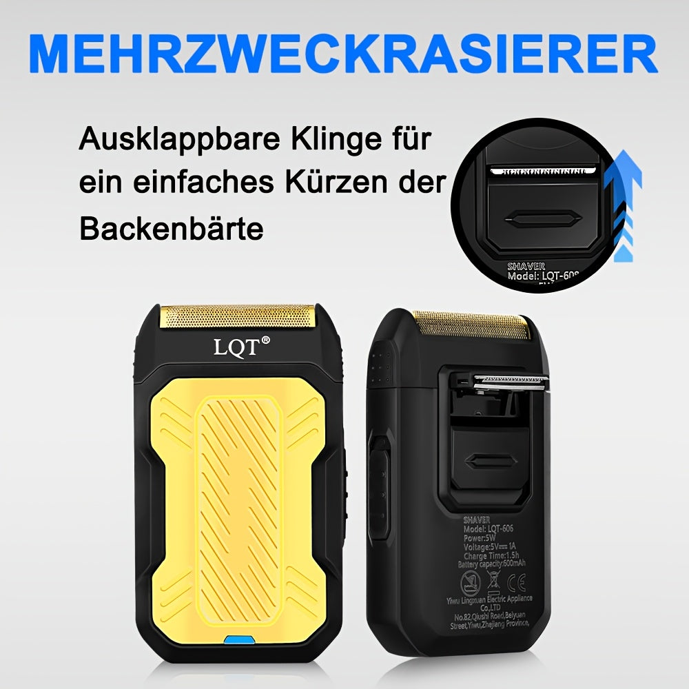 Профессиональный набор для стрижки и тримминга волос LQT - перезаряжаемый через USB с литиевой батареей 2000мАч, мощностью 2.0Вт, доступен в 4 цветах. Идеально подходит для ухода за мужскими лицевыми волосами и бородой.