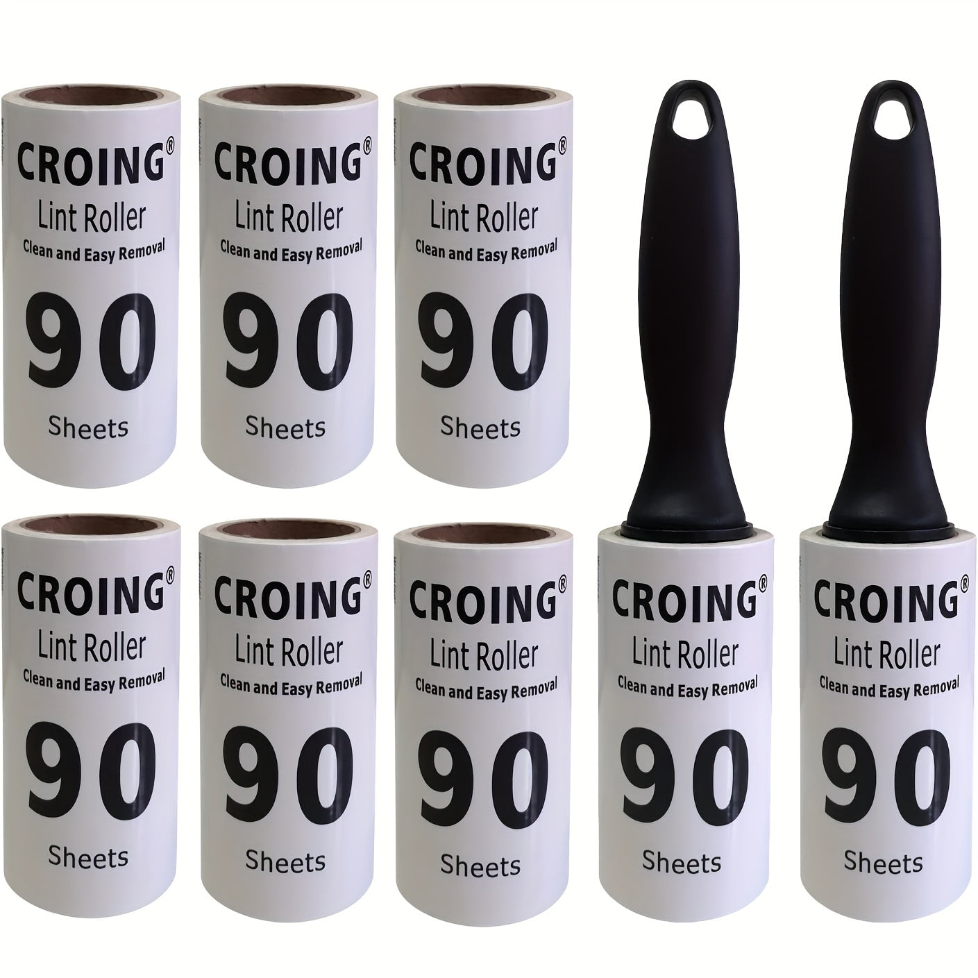 720 varaqlik qayta ishlatiladigan lint roller, uy hayvonlari tuklarini mebel, avtomobil, kiyimlardan olib tashlash uchun