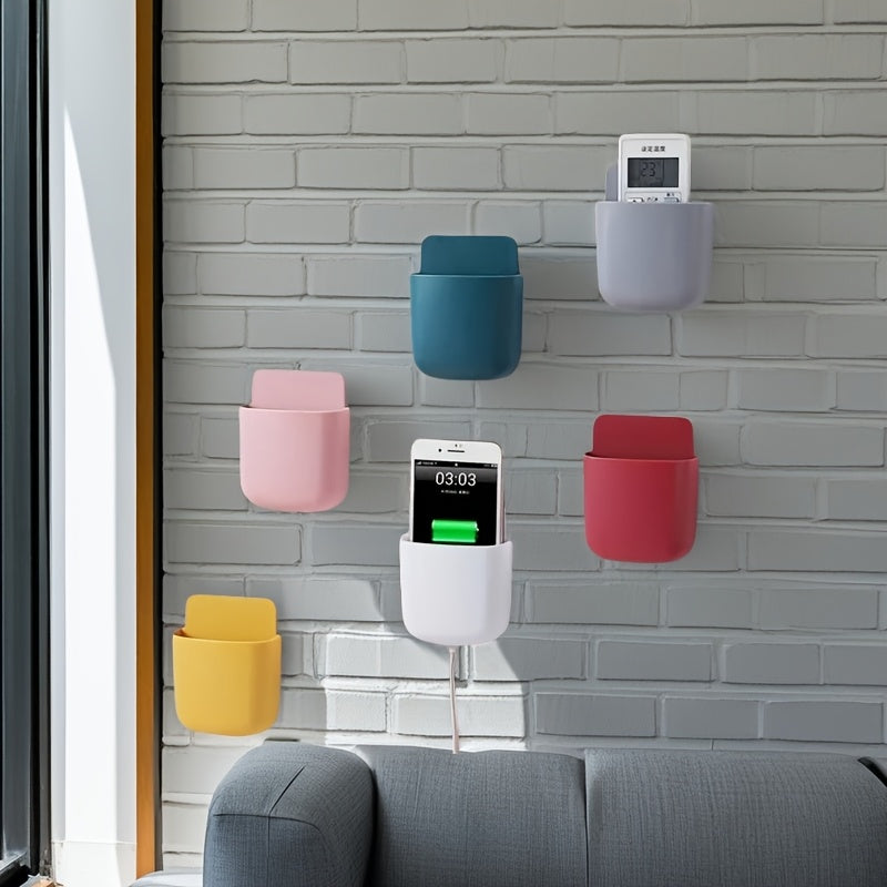 Wall-Mounted Phone Charging Dock and Storage Box Space-Saving Organizer