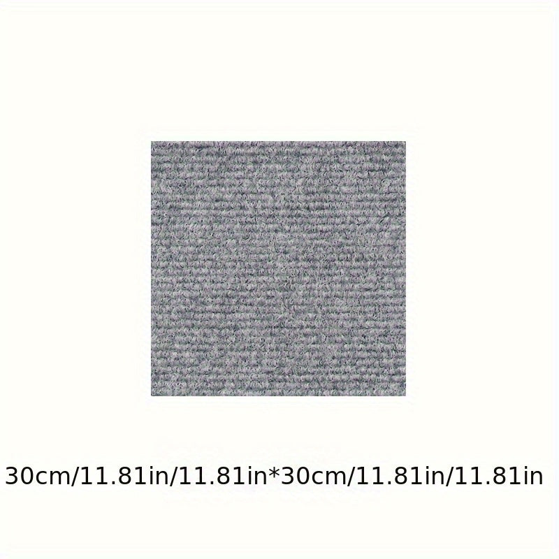 Легкая установка с помощью самоклеящихся ковровых плиток - надежные и долговечные напольные наклейки для офиса, гостиной, спальни - стильный лоскутный дизайн из мягкого бархатного полиэстера