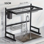 Multi-Functional Cast Iron Kitchen Organizer Rack for Dishes Utensils and Storage