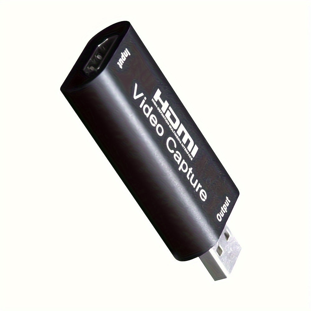 1080p USB Video Capture Card for HDTV Streaming and Recording