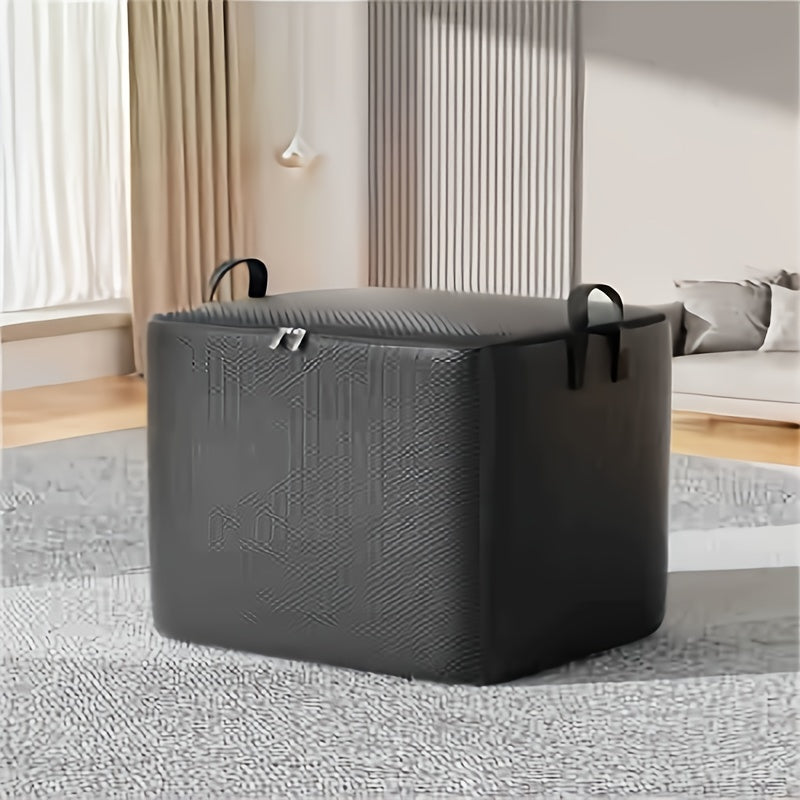 Fabric Storage Bag with Large Capacity Waterproof Thickened Material Under-Bed Organizer with Handles