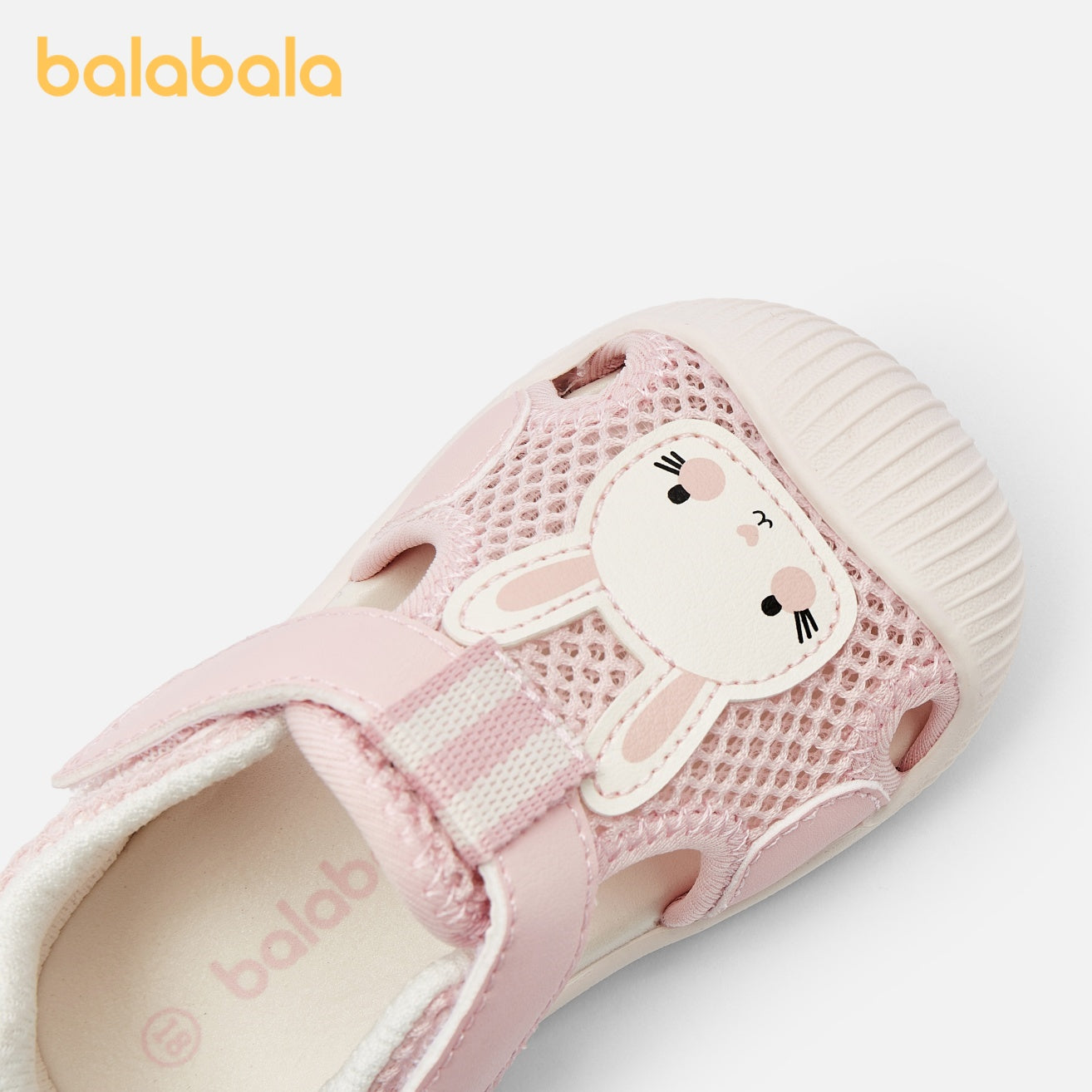 Toddler Girls Sandals with Bunny Theme Soft Rubber Sole Adjustable Strap Summer Beach Casual