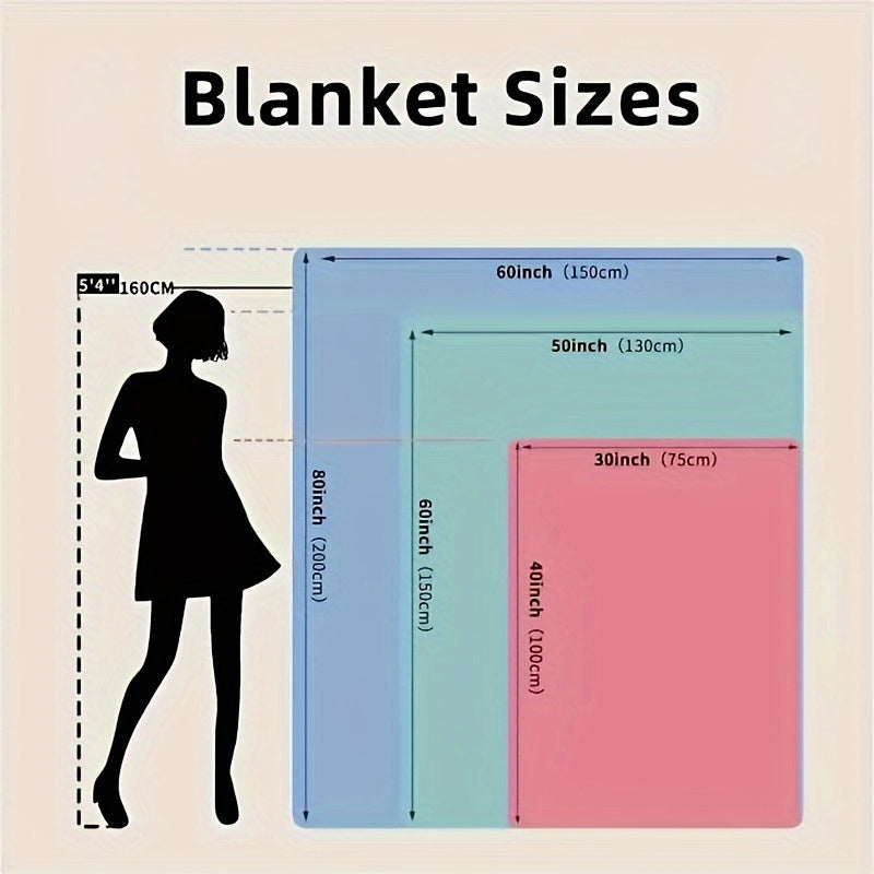 All-Season Throw Blanket with Lord of the Rings Map Design for Couch Bed Travel