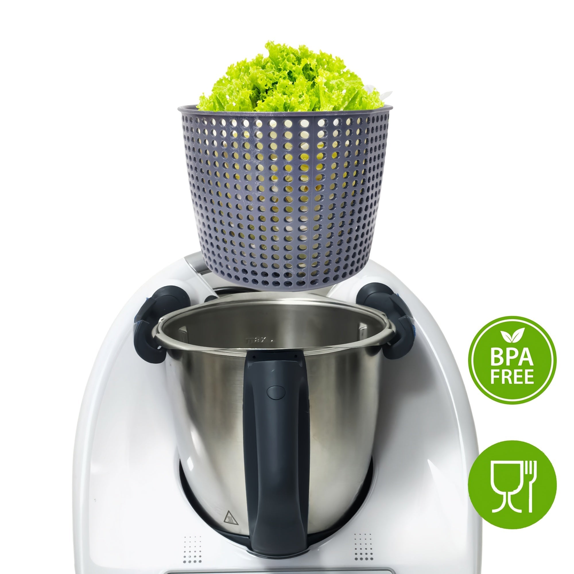 Water Filter Basket for Thermomix TM5 TM6 Food-Safe Plastic Salad and Potato Steamer Insert