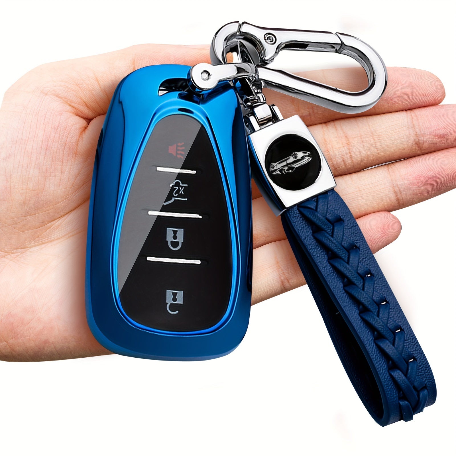 Uniseks charm qo‘llari uchun charm avtomobil kaliti qopqog‘i, chizishga qarshi himoya qopqog‘i