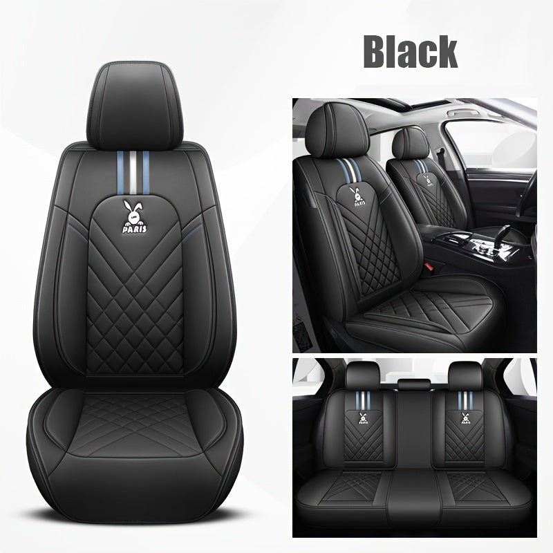 Universal 5-Color PU Leather Car Seat Covers All-Season Ventilated