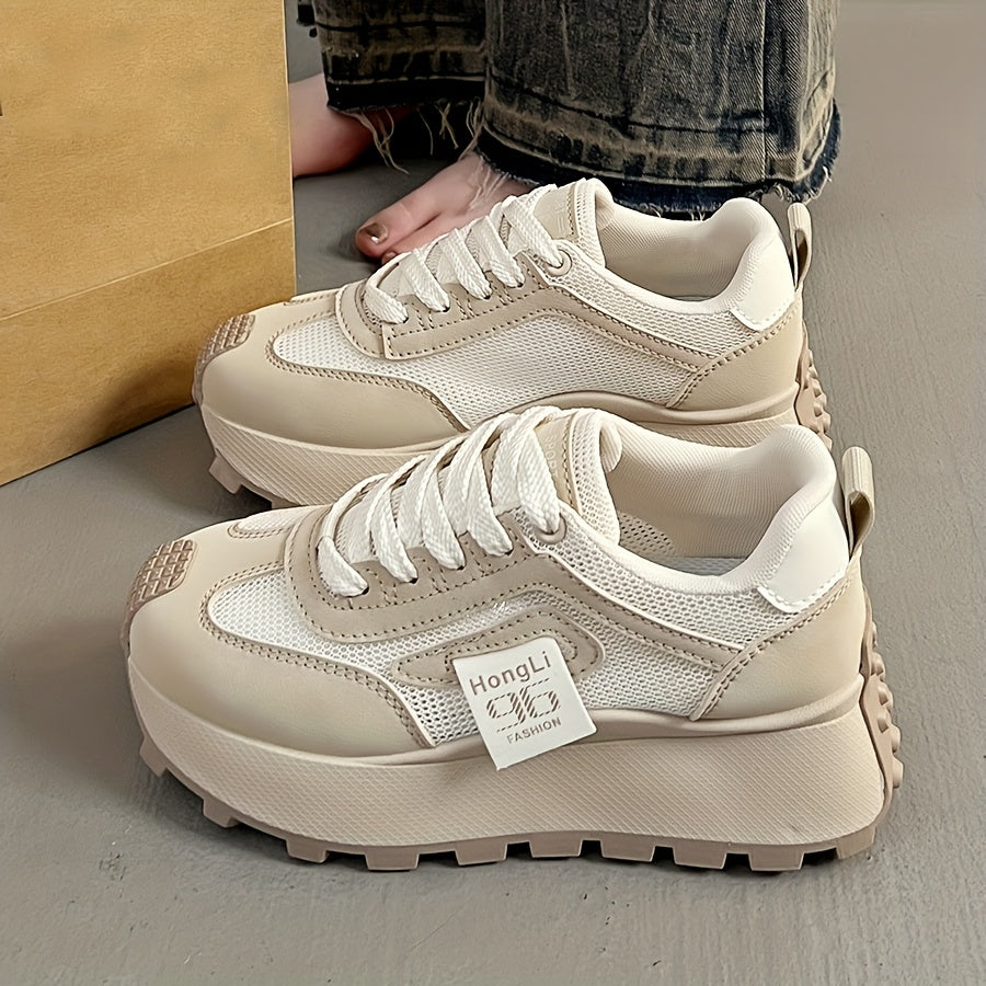 Women's Casual Mesh Shoes Thick Soles All-Season Comfort