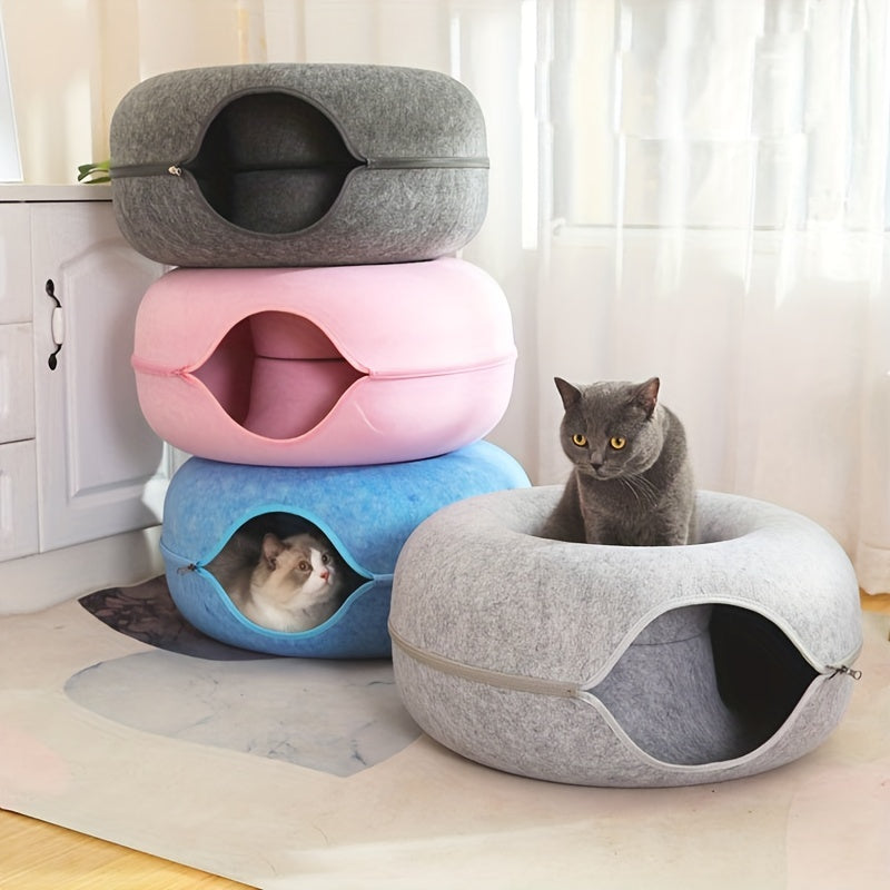 Large Cat Cave Bed for Multiple and Large Cats Indoor Detachable Washable