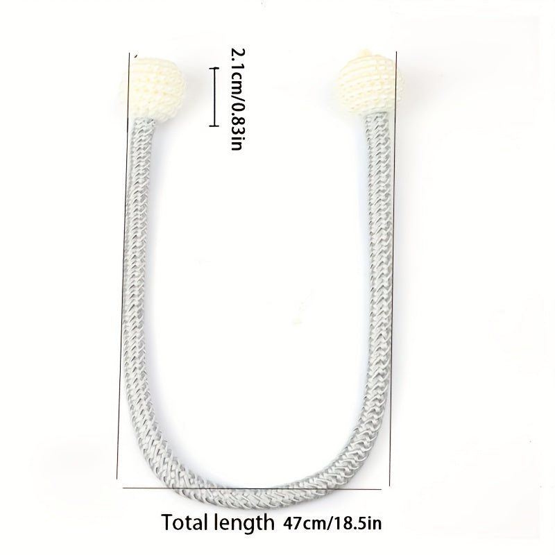 Magnetic Curtain Tiebacks Set for Securing Curtain Ropes Home Office Decor