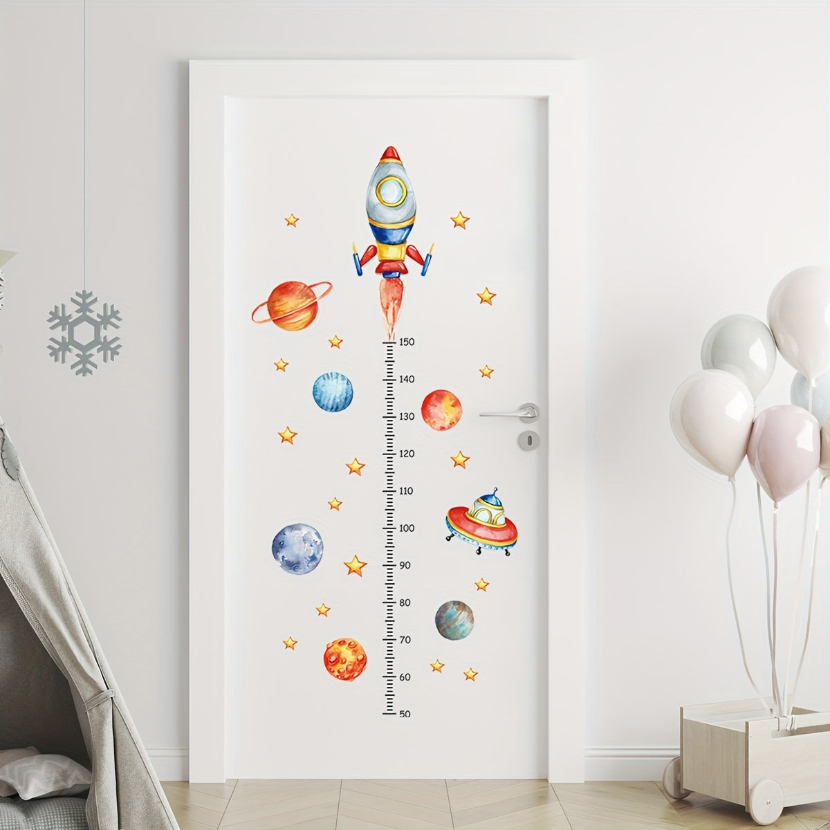 Height Measurement Wall Decal for Bedroom and Living Room