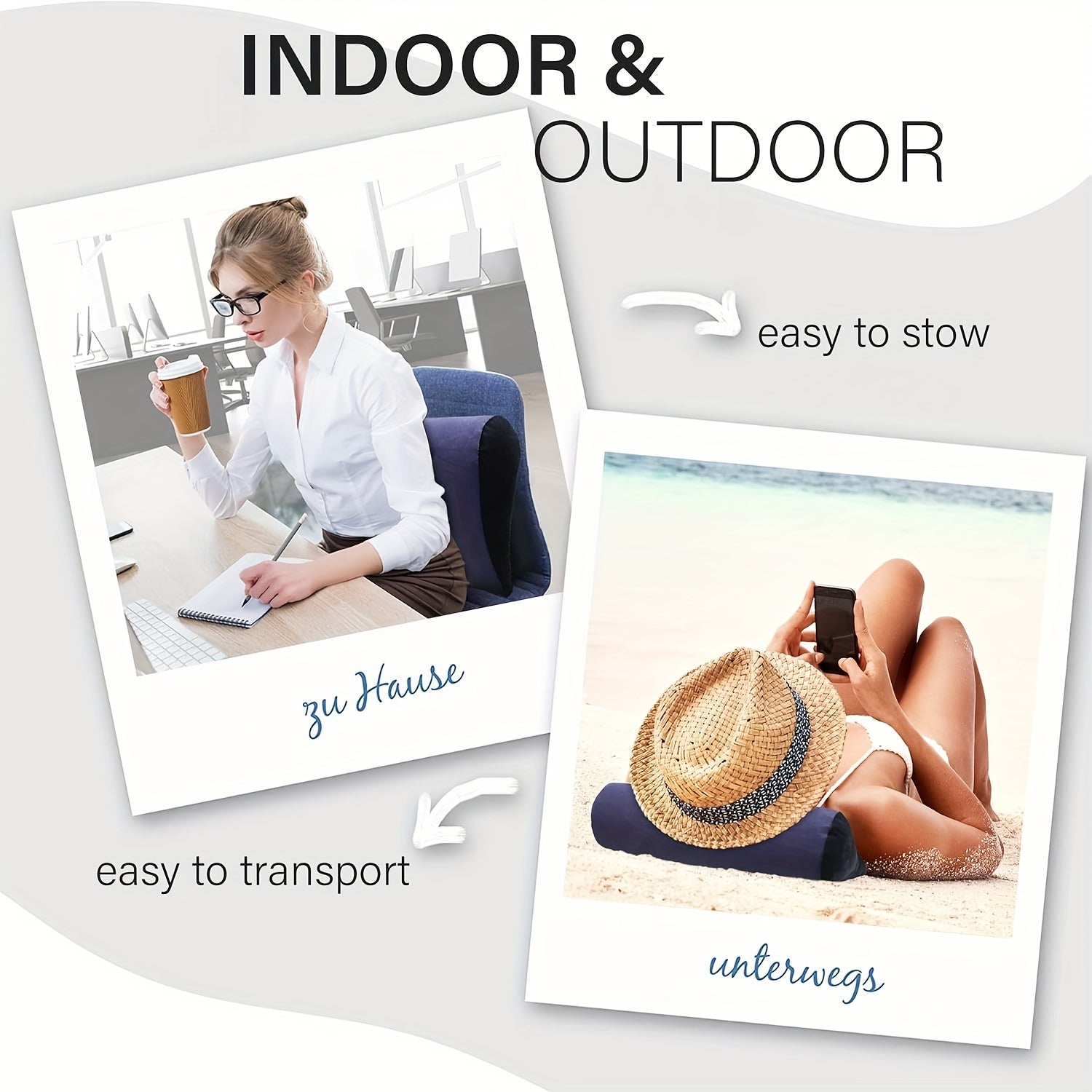 Homilador ayollar uchun mo'ljallangan inflatsiyalanuvchi PVC yostiq, turli maqsadlar uchun ko'p funksiyali va portativ uchburchak yostiq