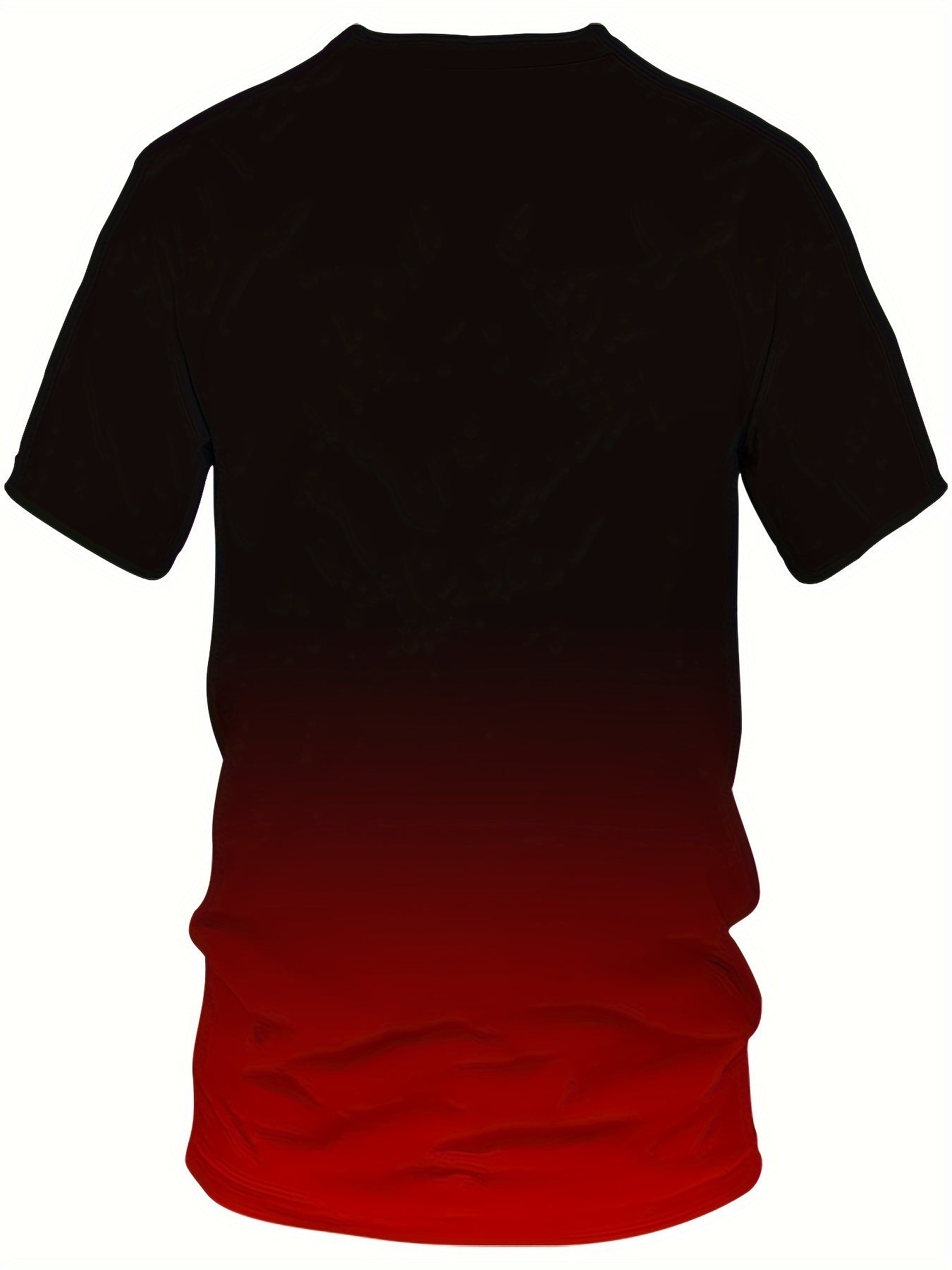 Мужская градиентная черная футболка с графическим принтом, короткий рукав, круглый вырез, полиэстер, эластичный, повседневная, спортивная, уличная одежда