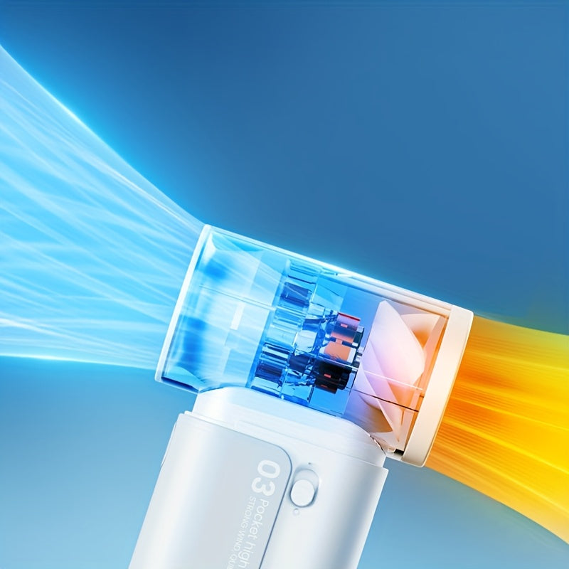 Мини карманный вентилятор 20000 об/мин бесщеточный мотор ручной пылесос снег инфлятор легкий