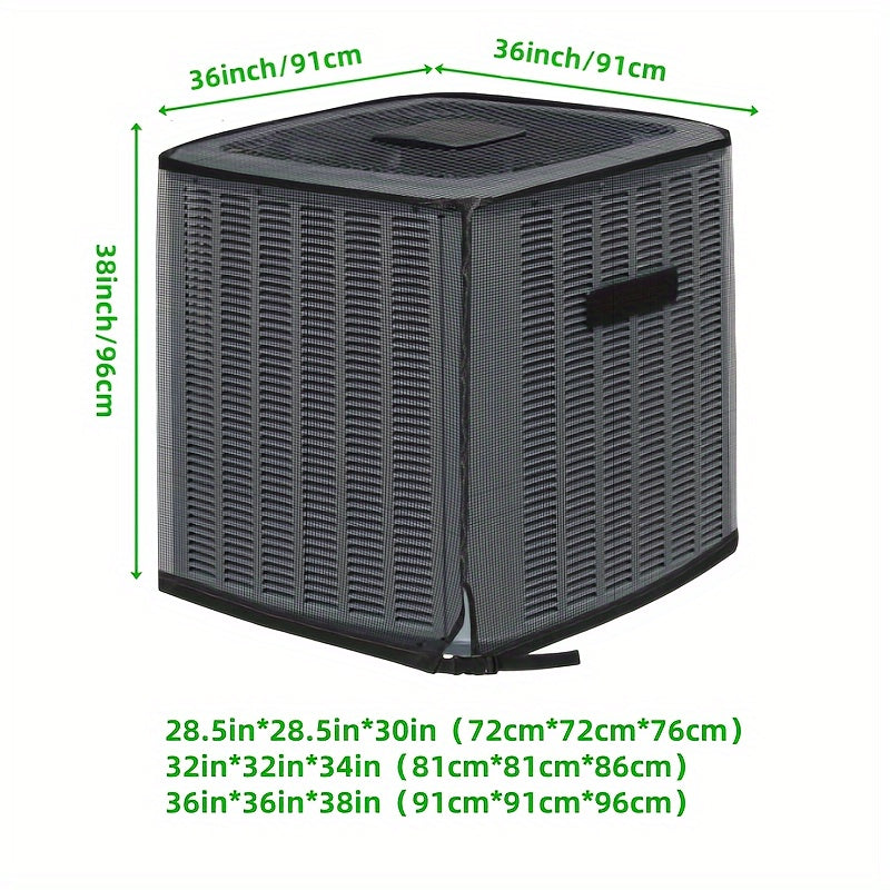 Funda ajustable de malla para aire acondicionado para protección exterior durante todo el año
