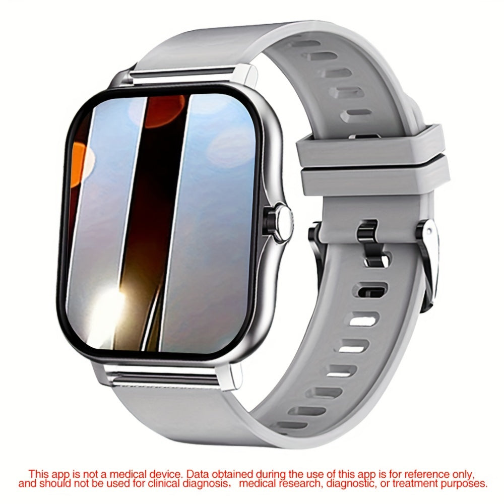 Smart Watch for Men and Women 4.65cm Wireless Calling Long Sitting Reminder USB Rechargeable