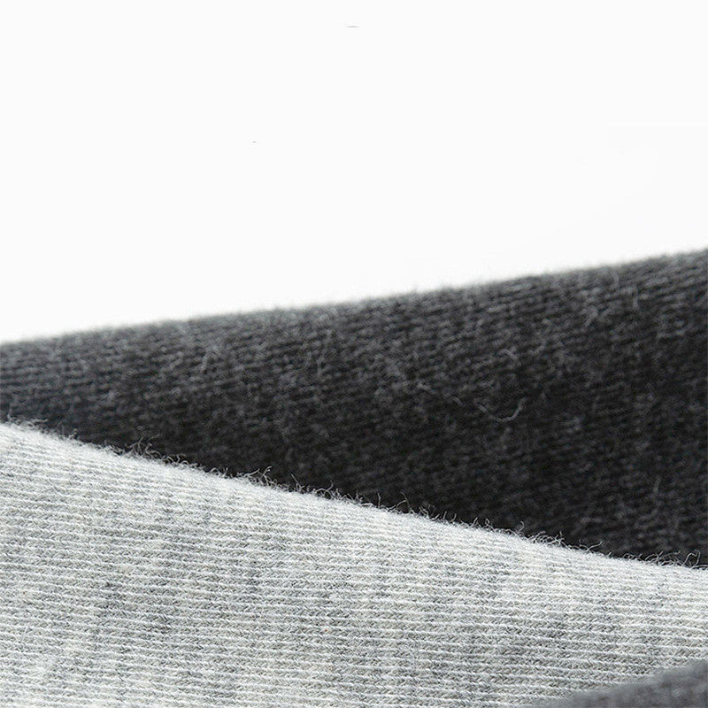 Men's Cotton Socks Sweat-Resistant Solid Color Pack of 4