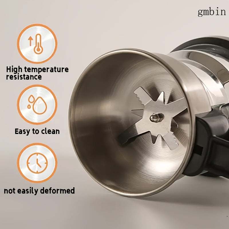 European standard stainless steel electric mill for grinding grains and herbs with 4 blades