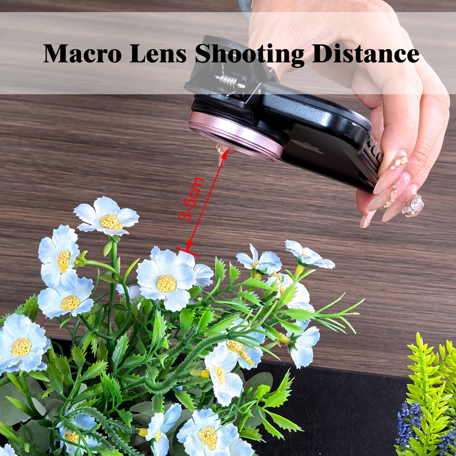 2-in-1 Smartphone Camera Lens Kit with 0.45 Wide Angle and Macro Lenses, 37mm Universal Clip