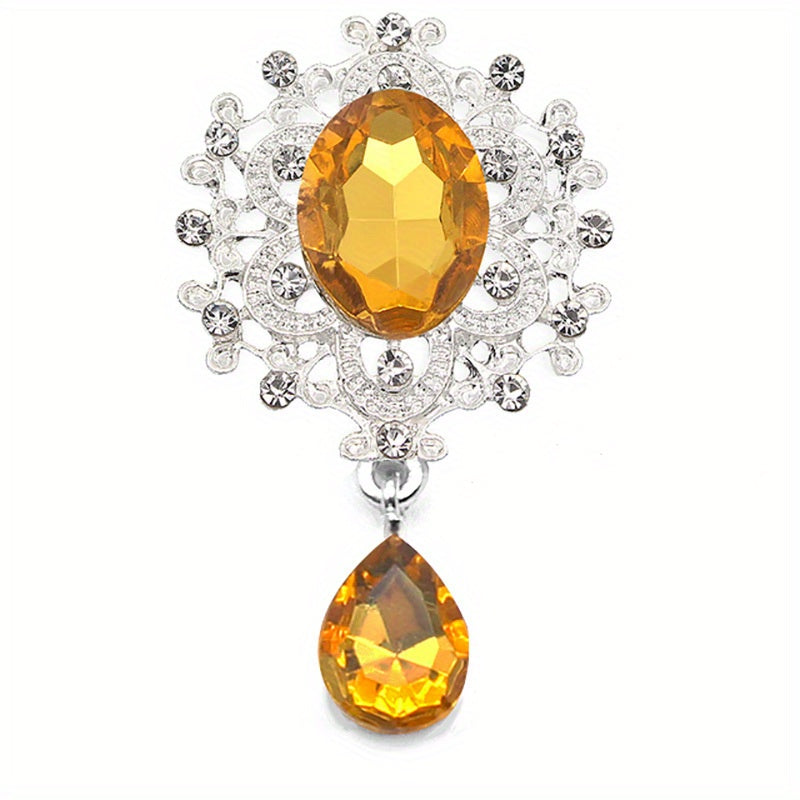 To'y takliflari, sovg'a qutilari va stakanlar uchun 10 ta rhinestone broshyalar to'plami