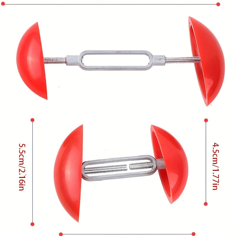 Pair of Red Shoe Trees for Men and Women Shoe Fitting and Preservation