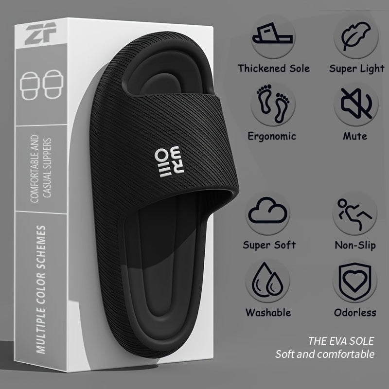 Zapatillas de EVA con suela gruesa para mujer y sandalias casuales para hombre para todas las estaciones