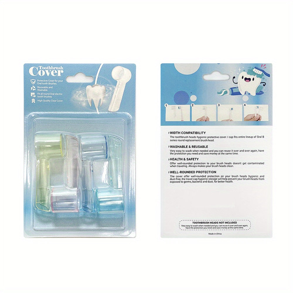 Toothbrush Head Cover Dust Protector for Electric Toothbrushes White