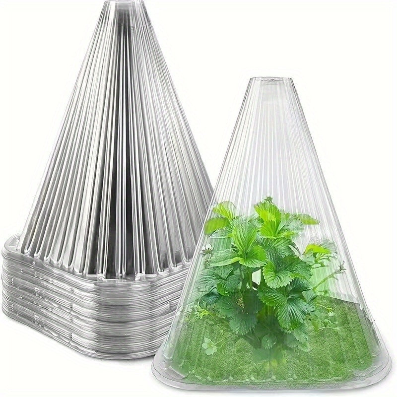 Large Reusable Plastic Plant Cloches 15/25 Pieces Protects from Birds Frost Snails