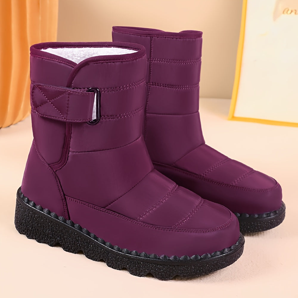 Women's Winter Snow Boots Waterproof Plush Lining Non-Slip Sole